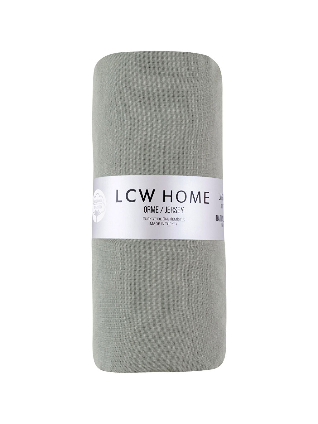 Yeşil Düz Pamuklu Lastikli Çift Kişilik Çarşaf 180x200x30 cm-3