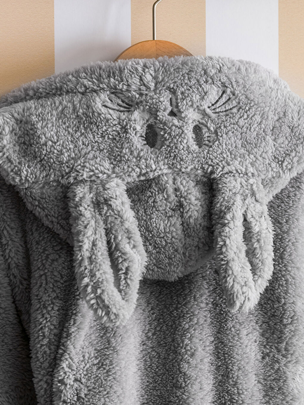 3D Applikation Detaillierter Kapuzenbademantel für Mädchen-2