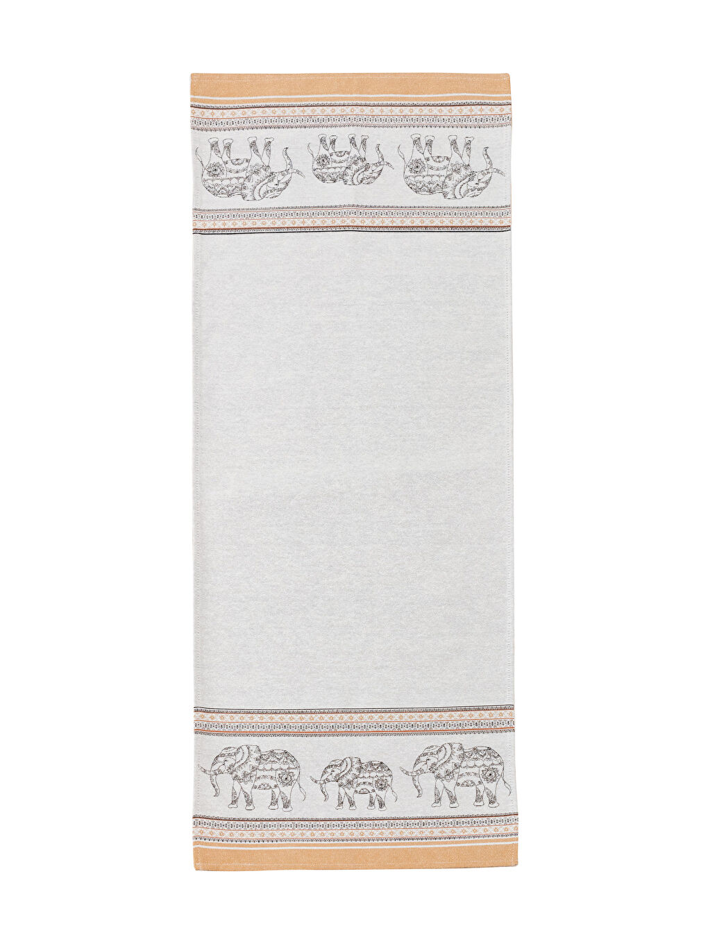 مفرش طاولة جاكار بنقشة الفيل 45x120 سم-2