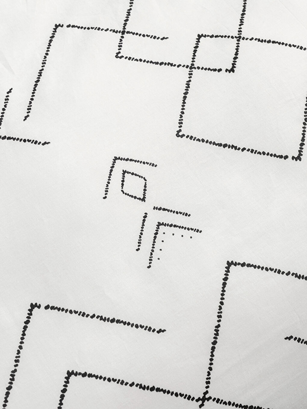 Siyah Etnik Desenli Pamuklu Çift Kişilik Nevresim Seti-4