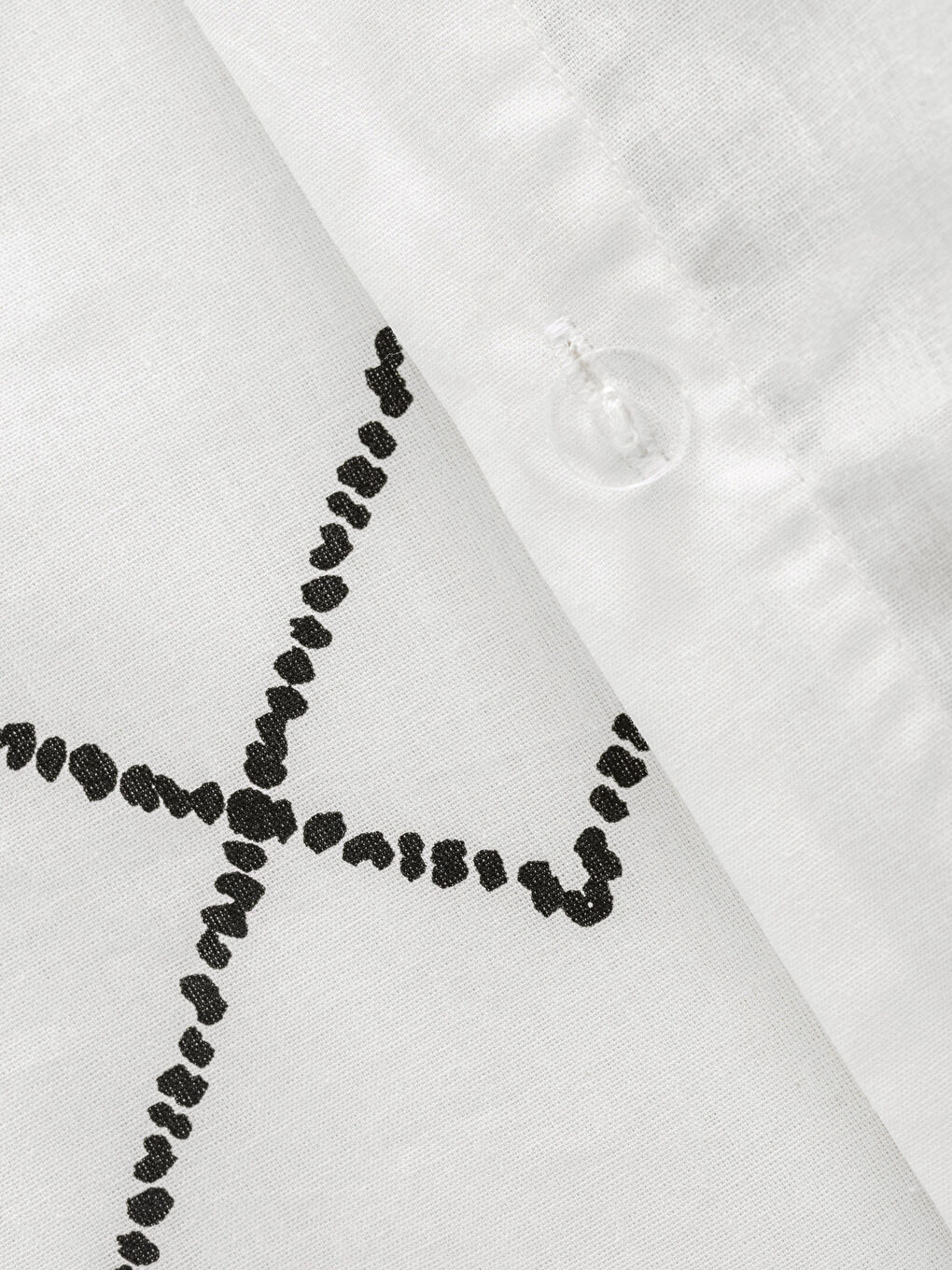 Siyah Etnik Desenli Pamuklu Çift Kişilik Nevresim Seti-5