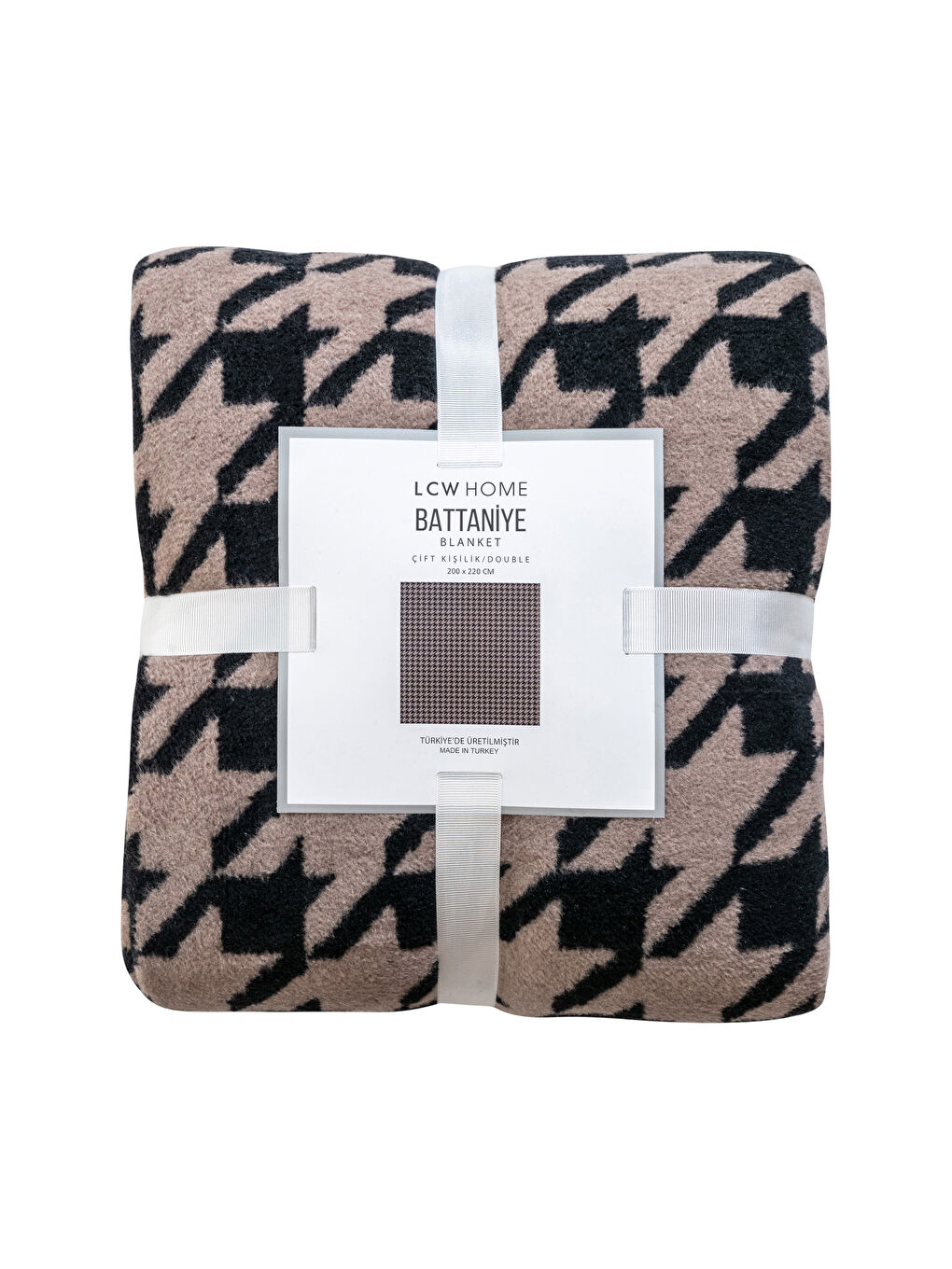 Karışık Kazayağı Desenli Çift Kişilik Battaniye 200x220 cm-3