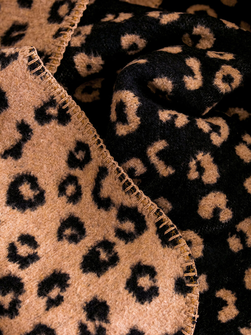 Двусторонний плед с принтом 130x170 см-1