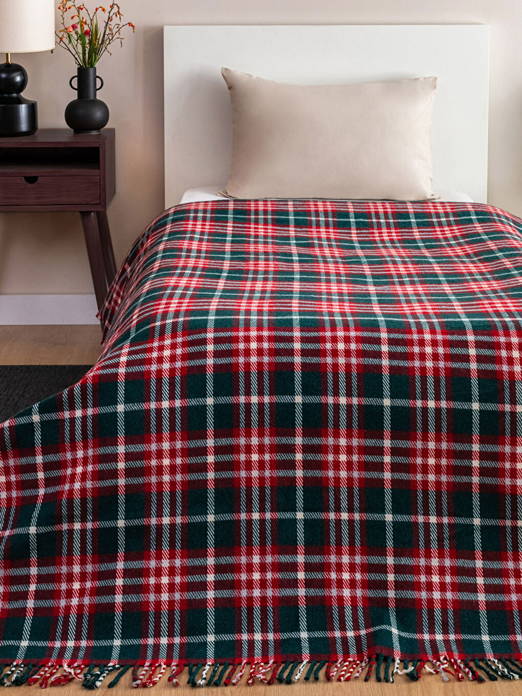 بطانية مفردة بنقشة كاروهات 150x200 سم