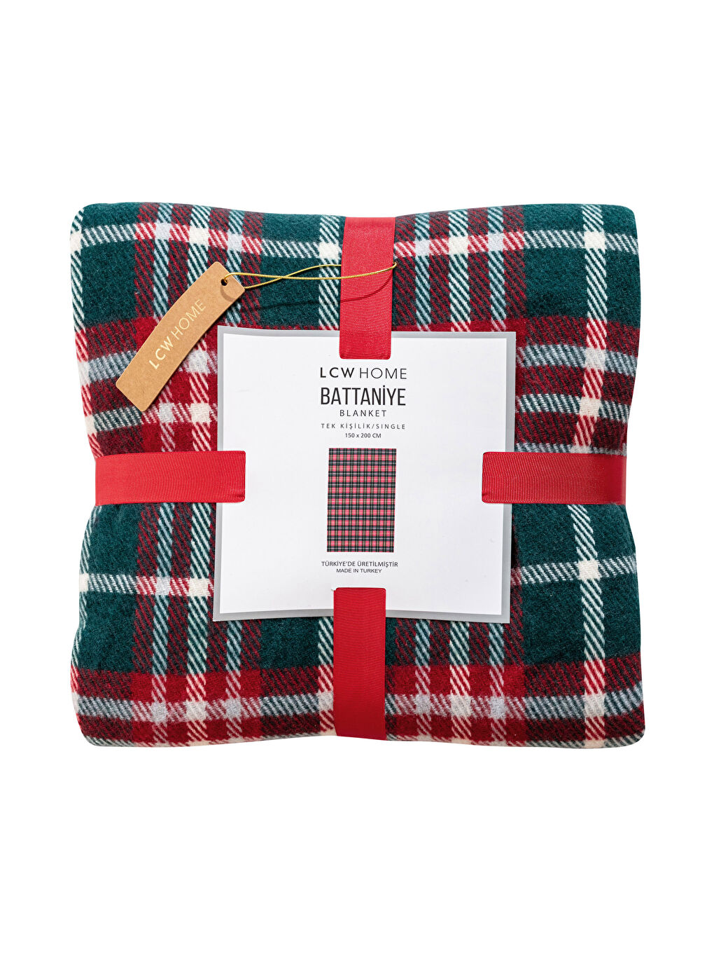 بطانية مفردة بنقشة كاروهات 150x200 سم-4