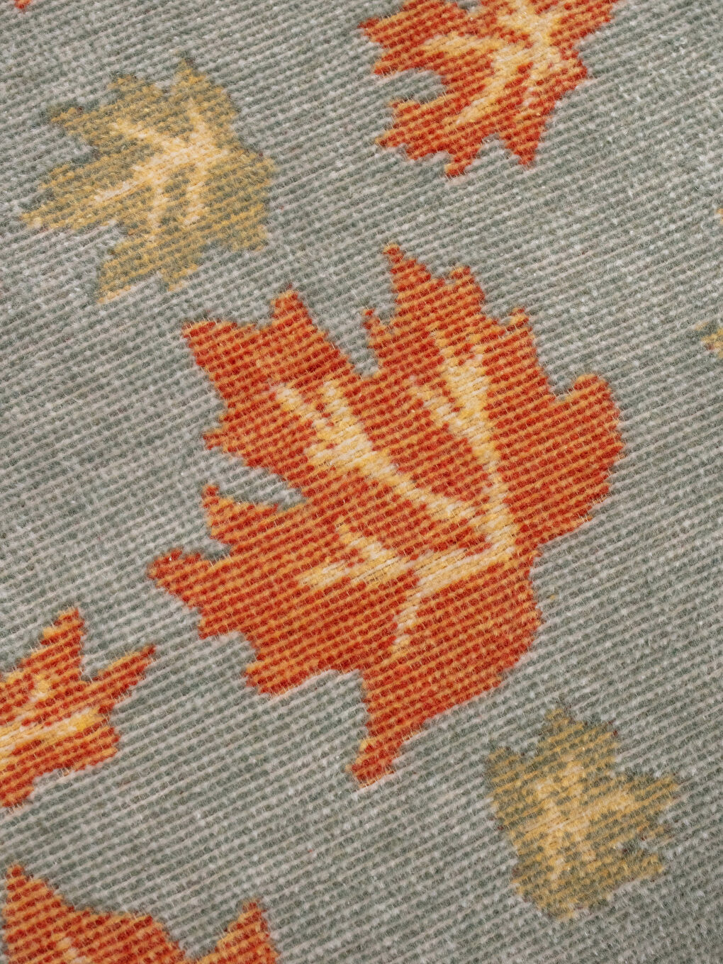 Karışık Yaprak Desenli Çift Kişilik Battaniye 200x220 cm-2