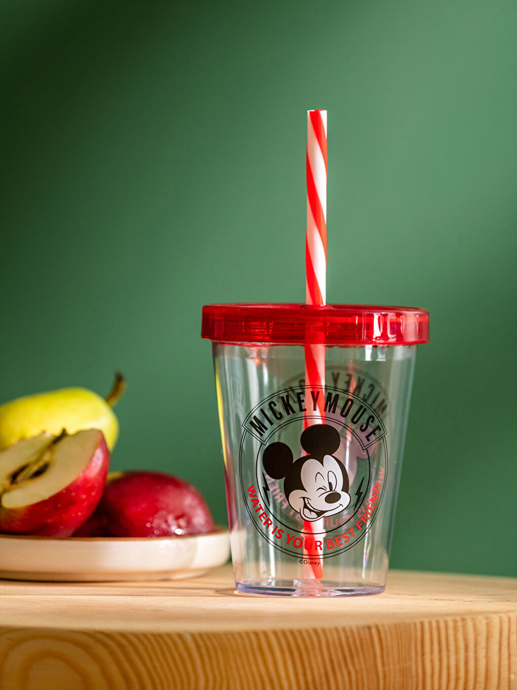 Karışık Mickey Mouse Lisanslı Pipetli Bardak 450 ml