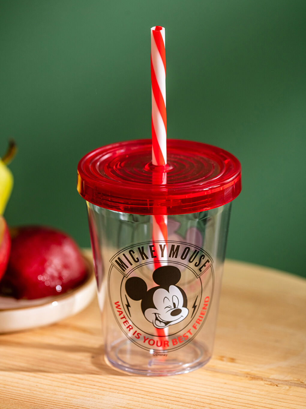 Karışık Mickey Mouse Lisanslı Pipetli Bardak 450 ml-1