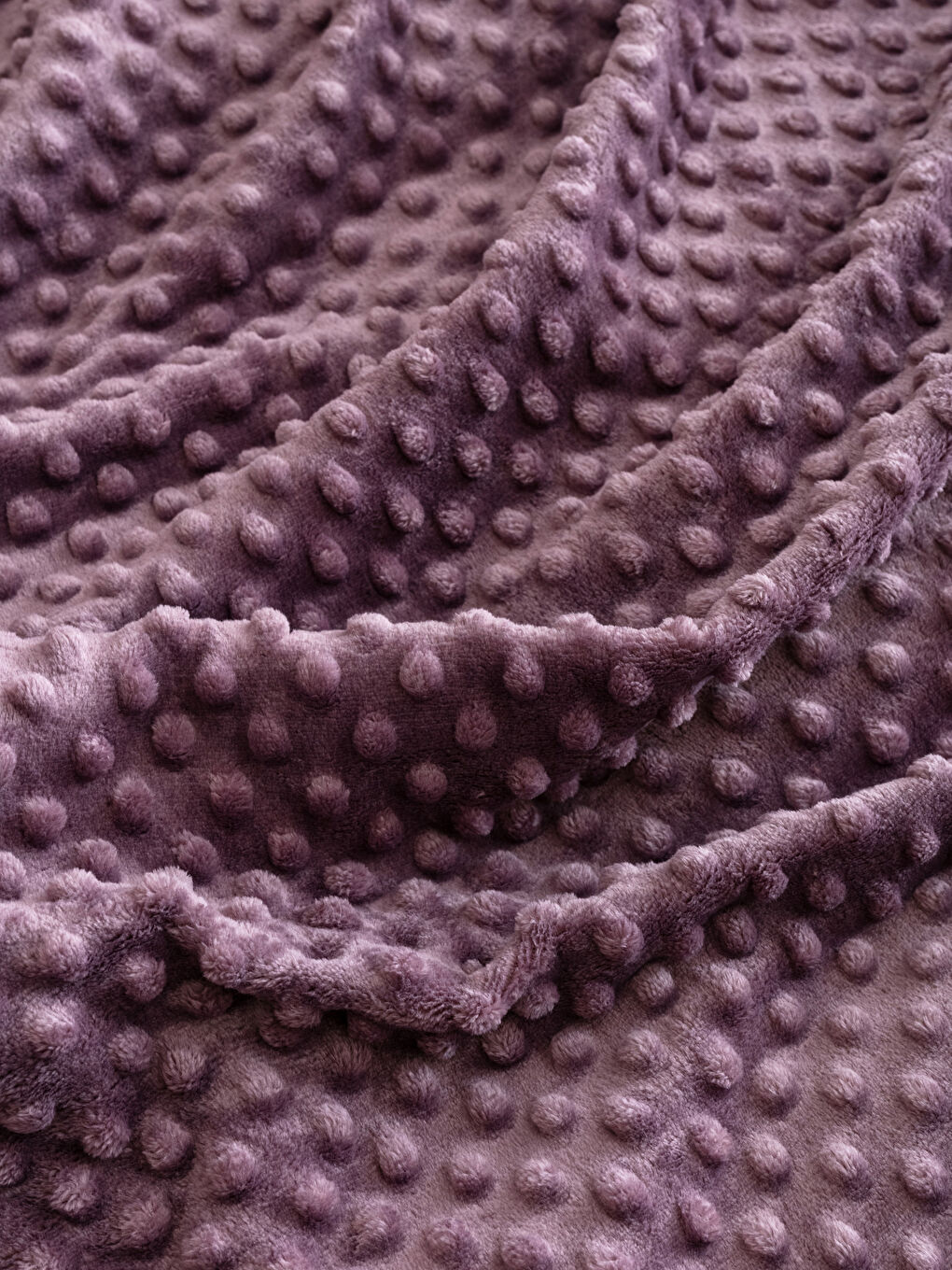Mor Battal Boy Yumuşak Dokulu Çift Kişilik Battaniye 220x240 cm-2