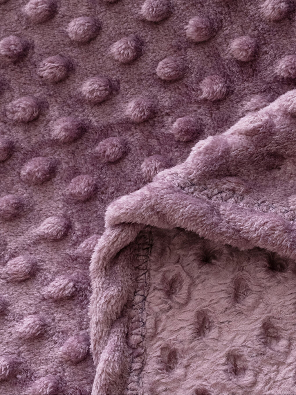 Mor Battal Boy Yumuşak Dokulu Çift Kişilik Battaniye 220x240 cm-3