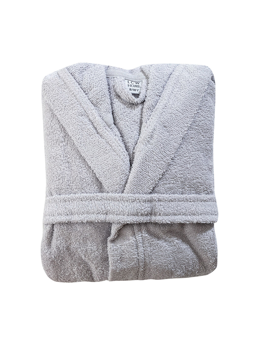 Plain Long Hooded Boy's Bathrobe-4