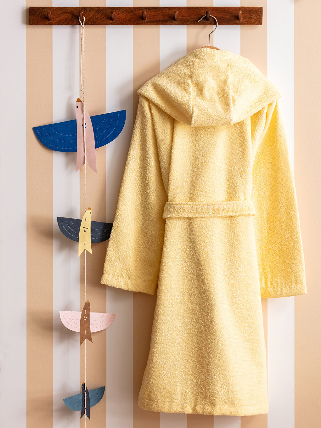 Peignoir de Bain en Coton pour Filles à Capuche-1