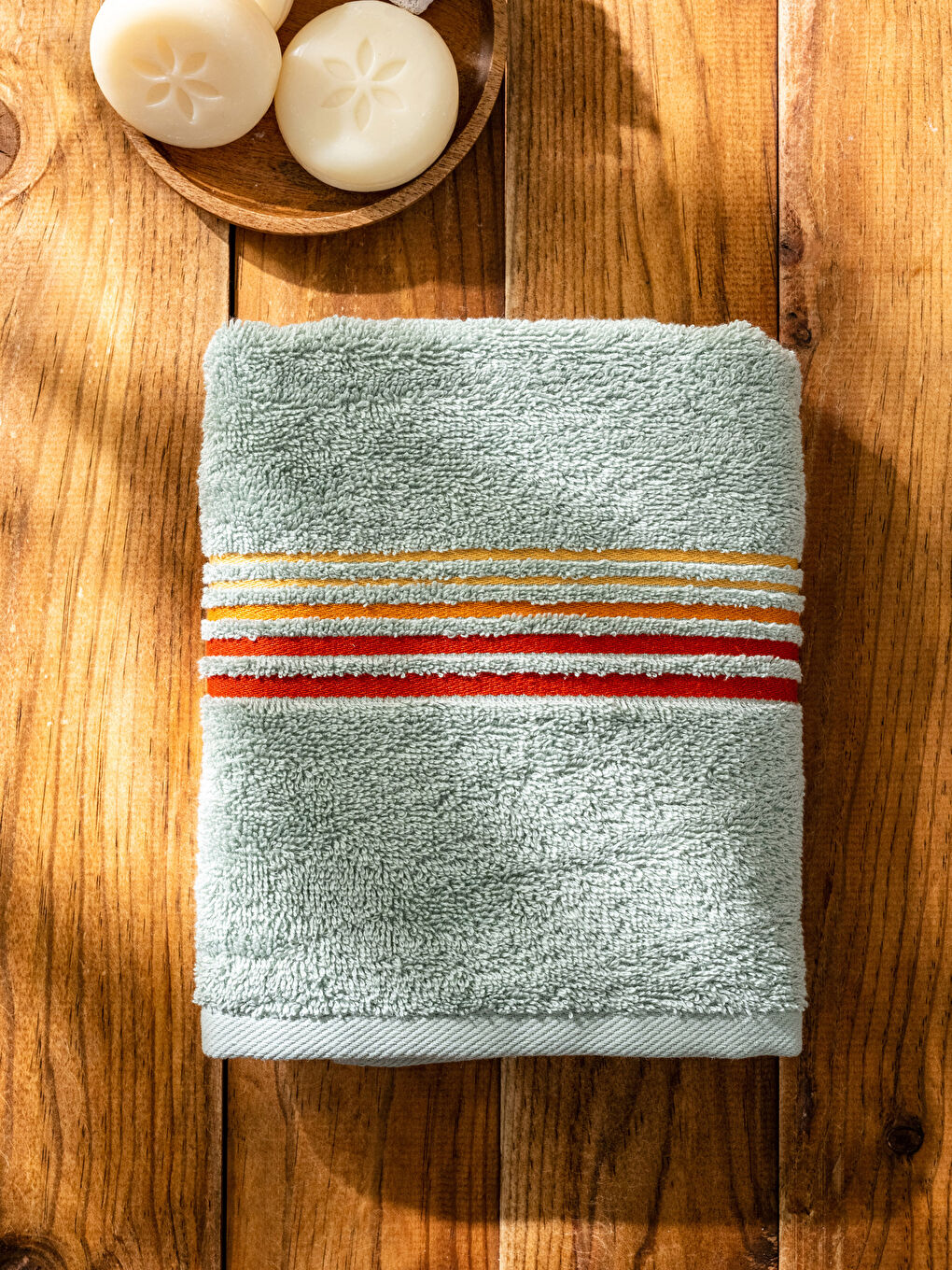 Serviette de visage rayée 50x80 cm-2