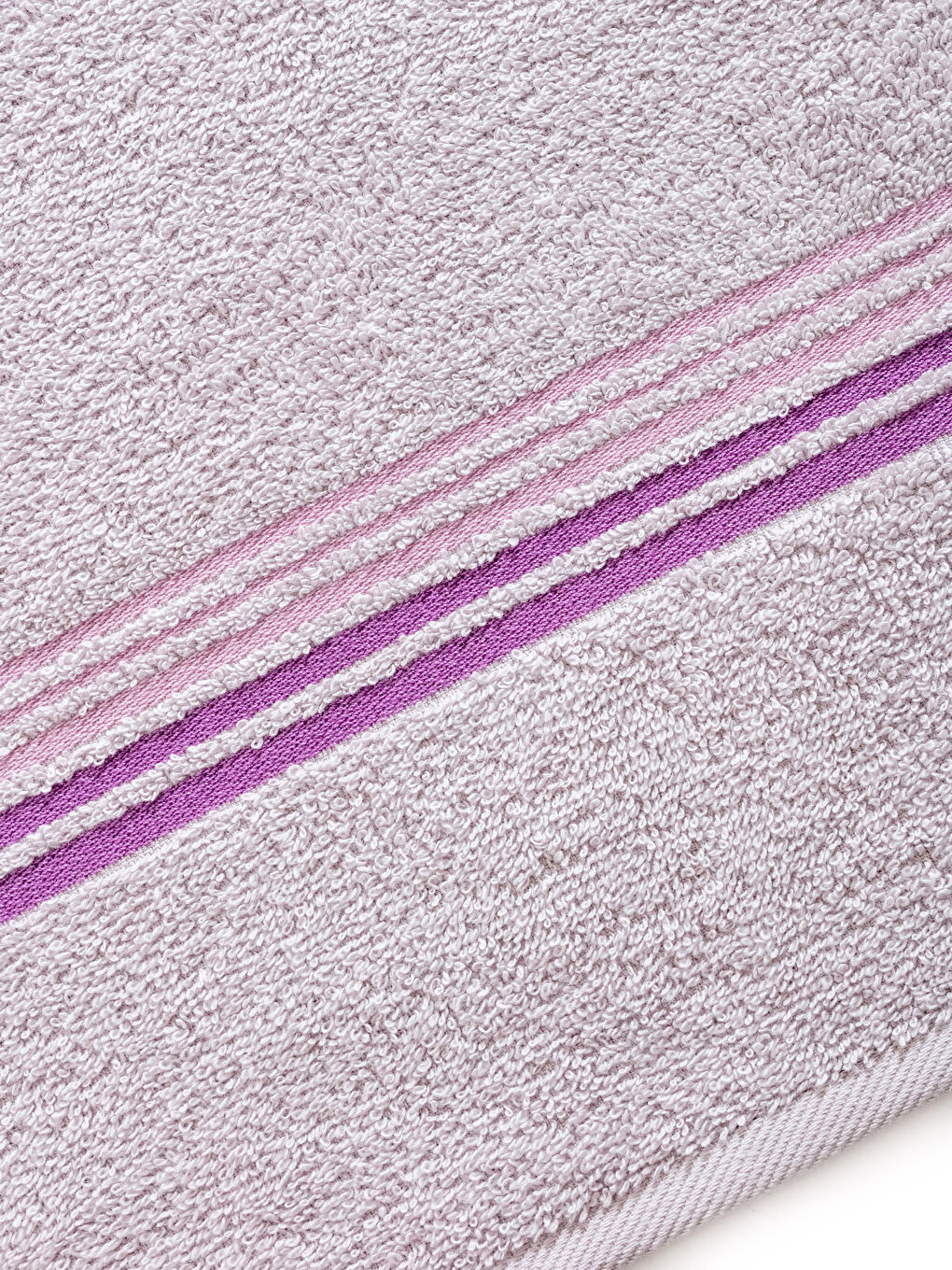 Pembe Çizgili El Havlusu 30x50 cm-3