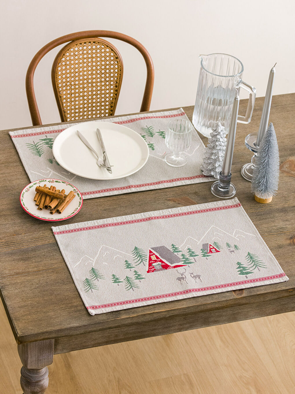 LCW HOME Printed Placemat 2 Pack 33x50 Cm -W2DU99Z8-F9C