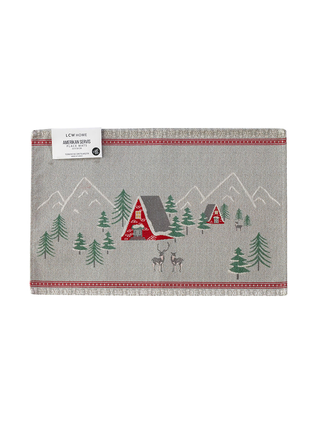 LCW HOME Printed Placemat 2 Pack 33x50 Cm -W2DU99Z8-F9C