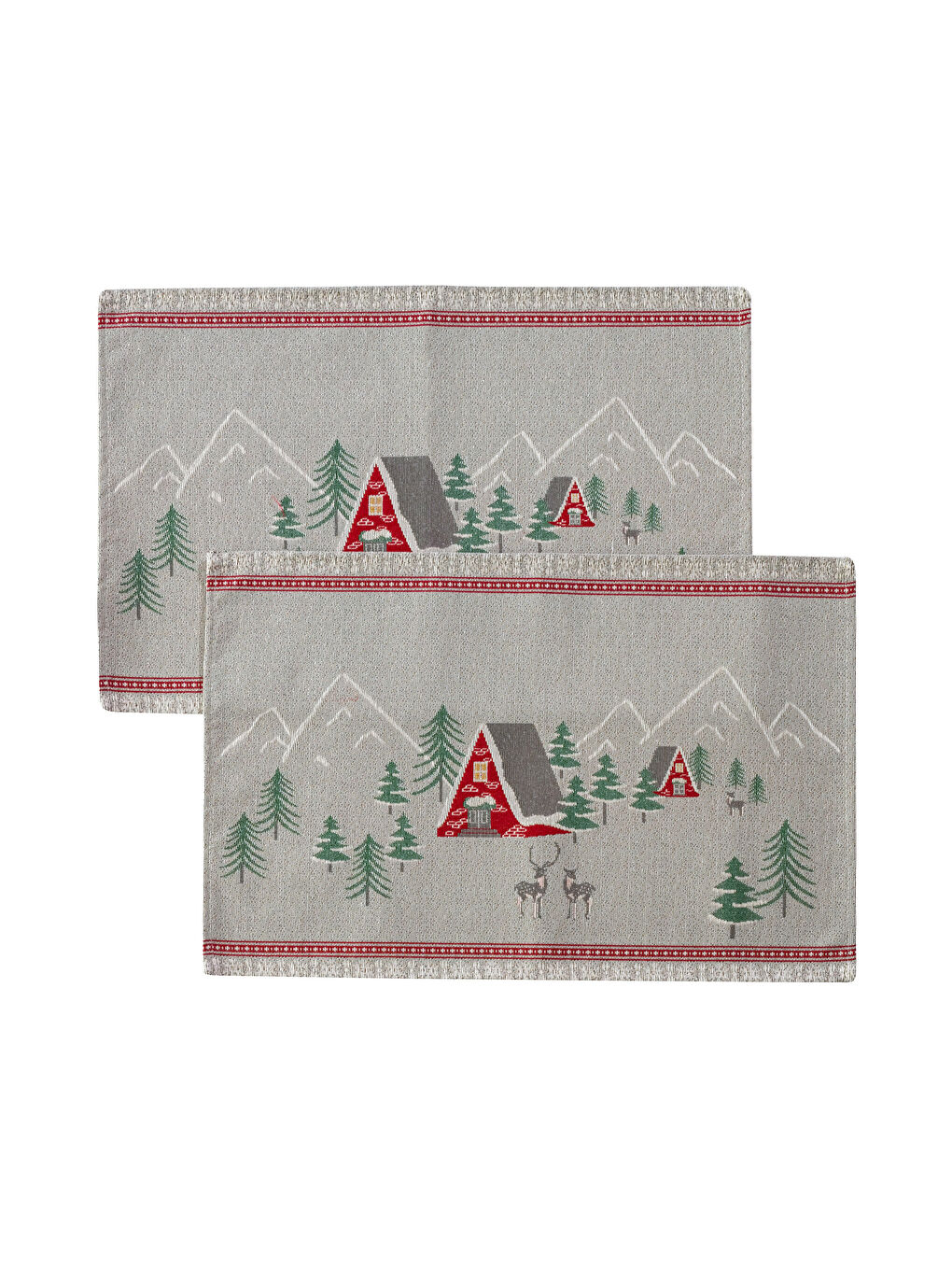 LCW HOME Printed Placemat 2 Pack 33x50 Cm -W2DU99Z8-F9C