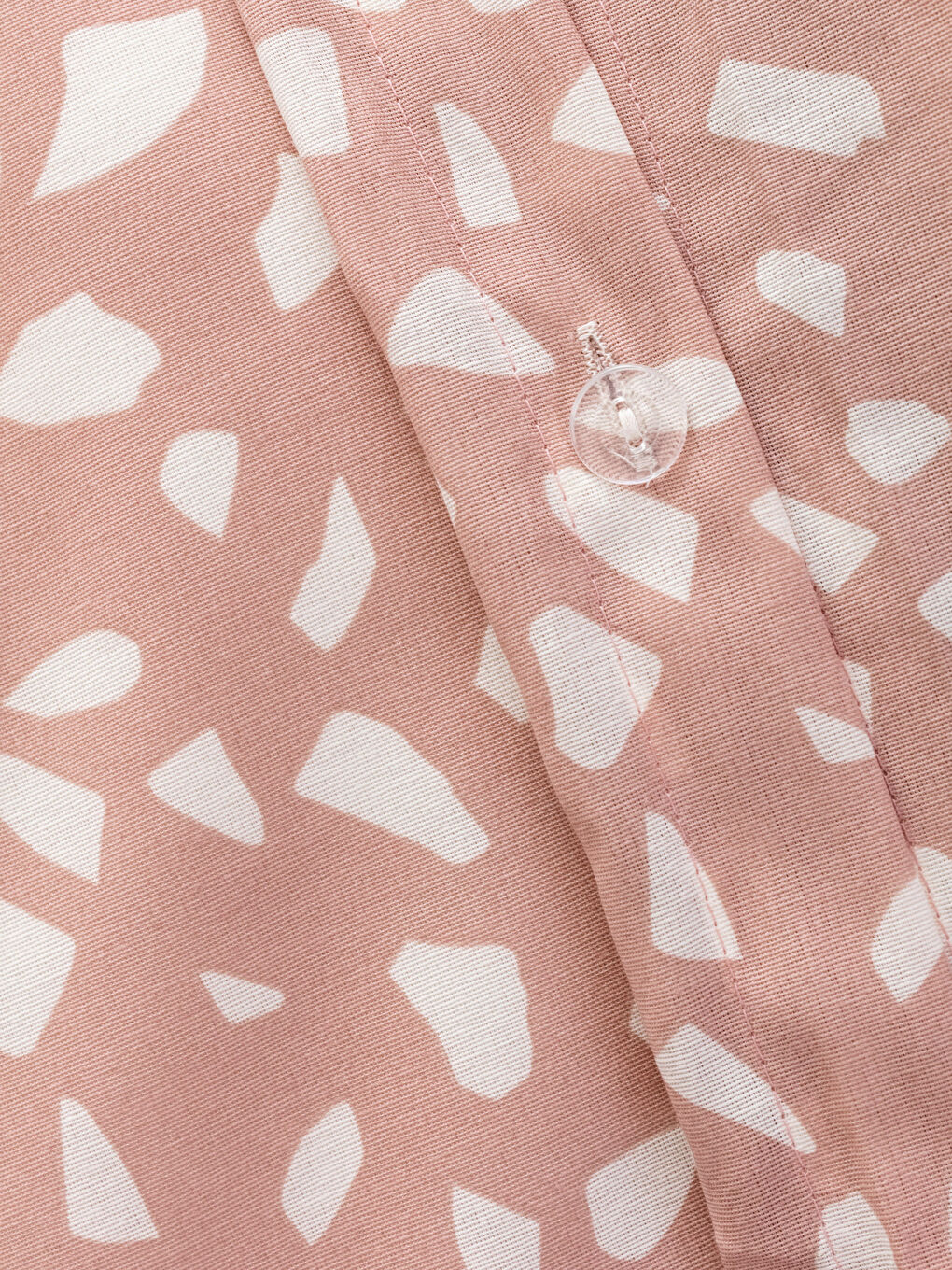 Pembe Desenli Çift Kişilik Nevresim Seti-5