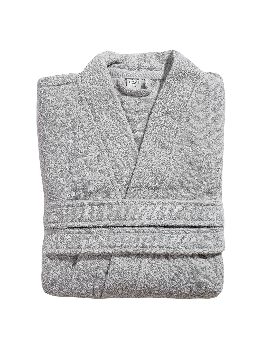 Plain V Neck Cotton Long Men's Bathrobe-4