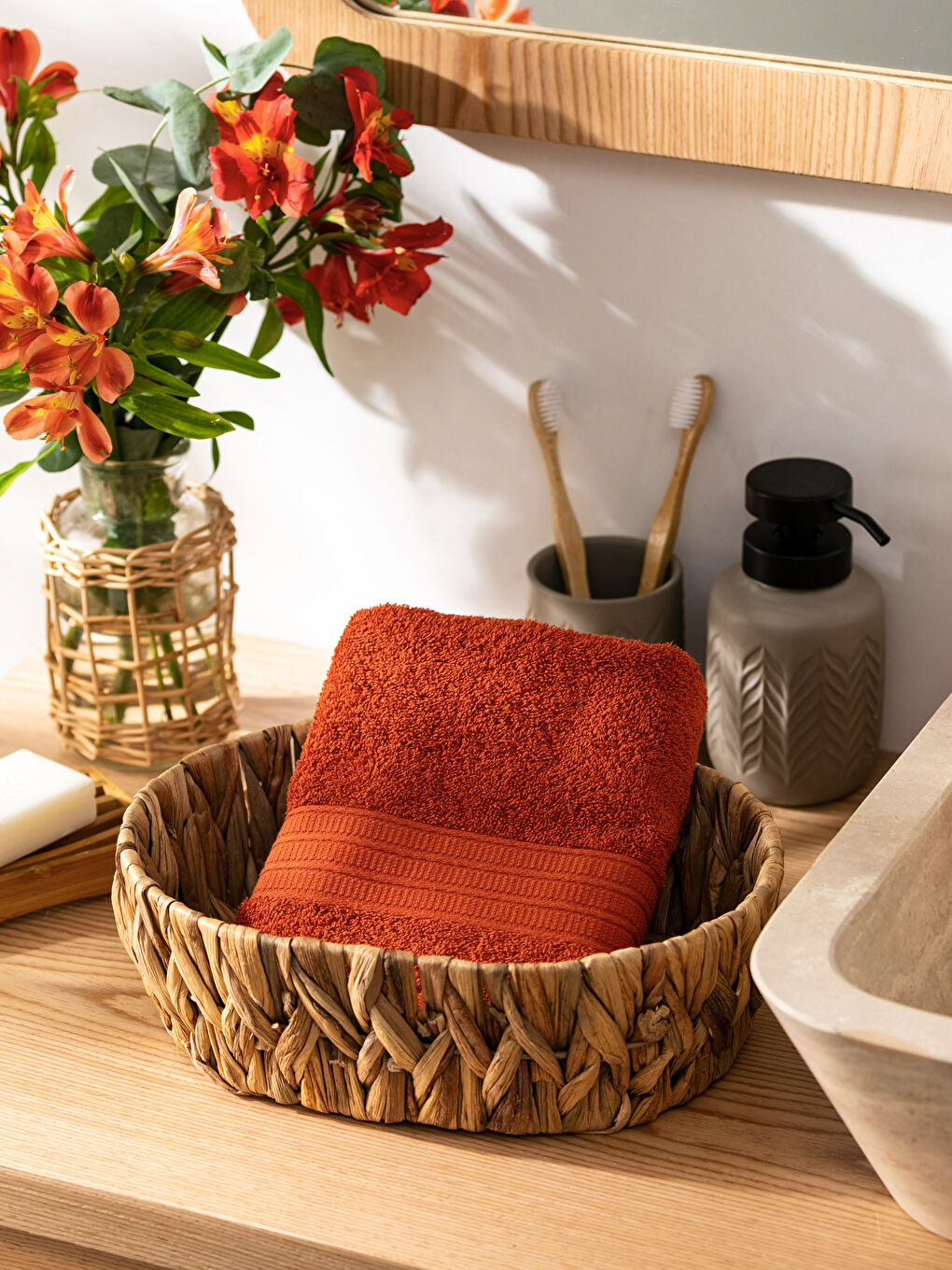 Обычное хлопковое полотенце для лица 50x80 см-1