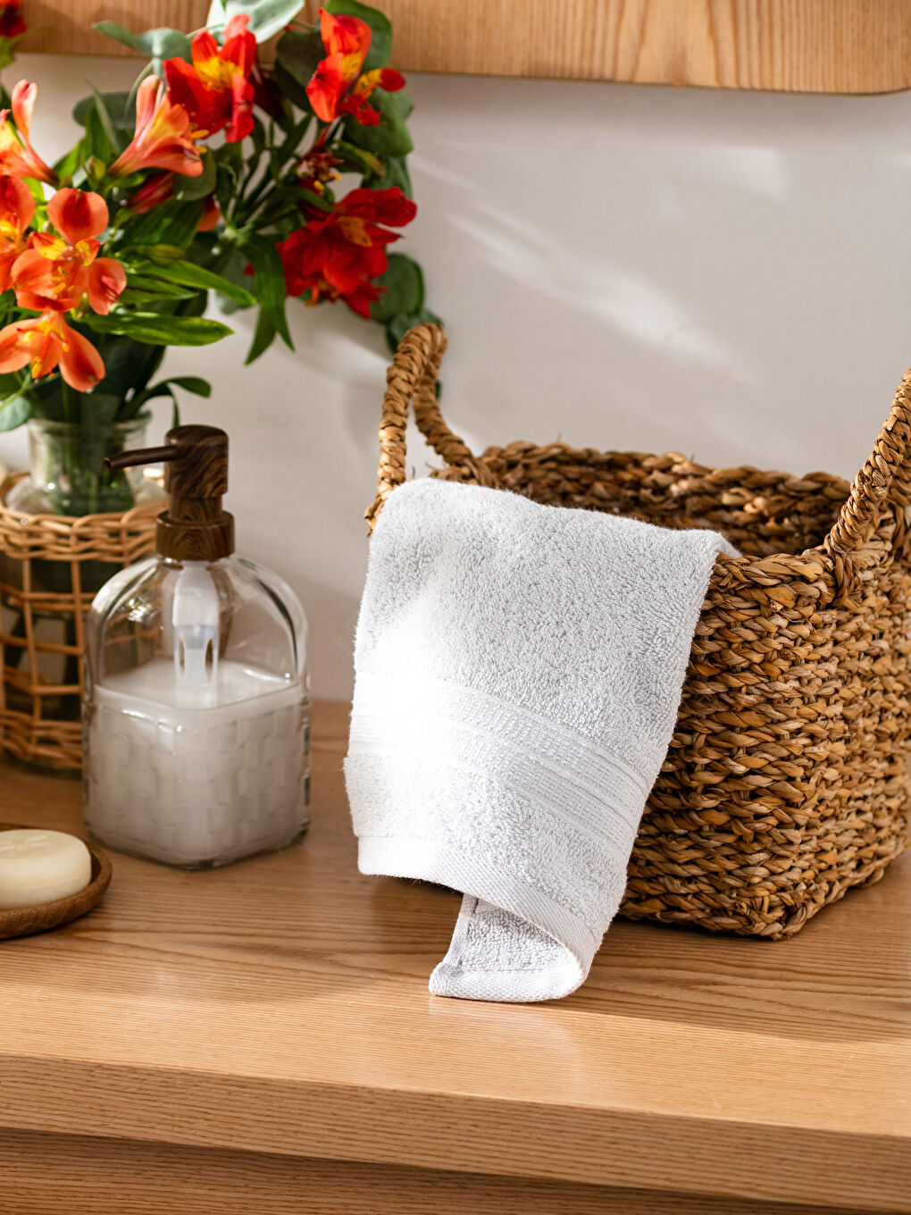 فوطة يد قطن سادة 30x50 سم-1