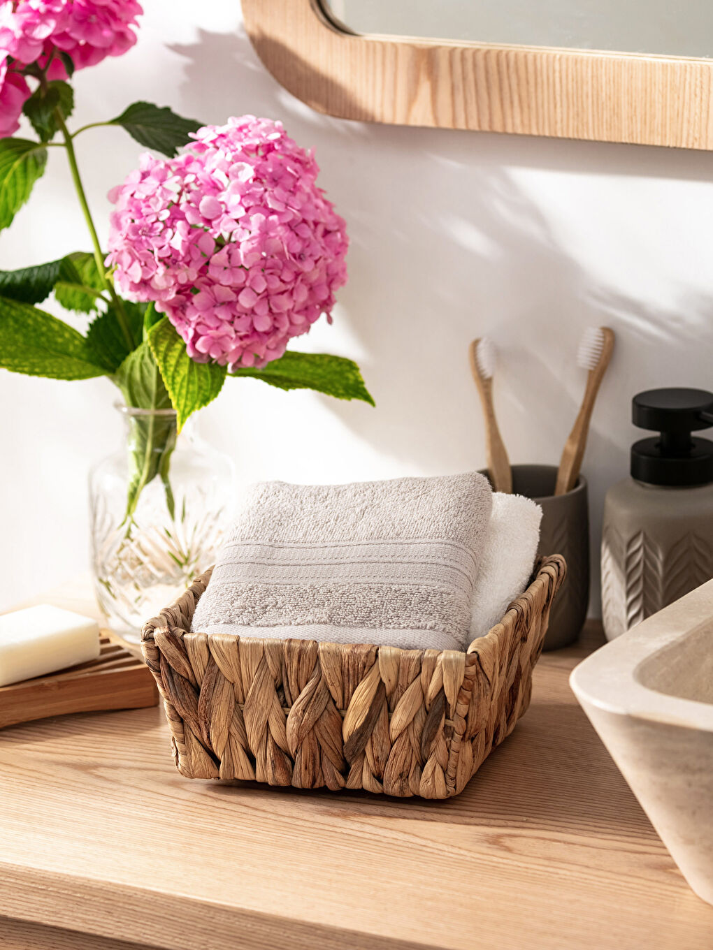 Plain Cotton Hand Towel 30x50 Cm