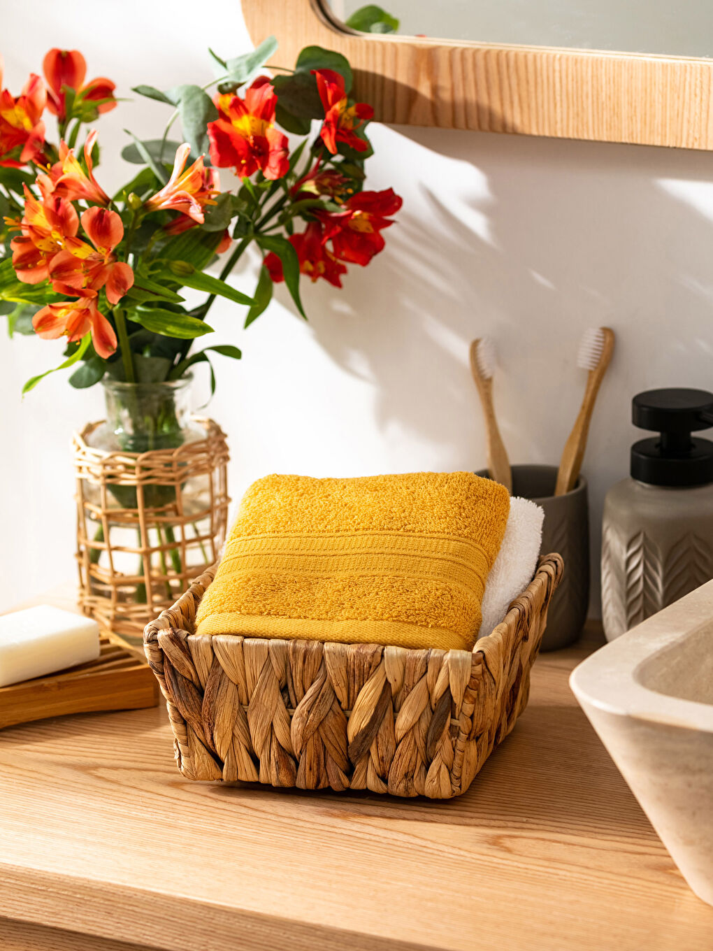 Plain Cotton Hand Towel 30x50 Cm-1