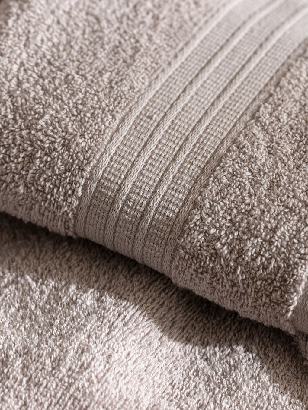 LCW HOME Plain Cotton Towel Set of 3 -W2EQ63Z8-DGA