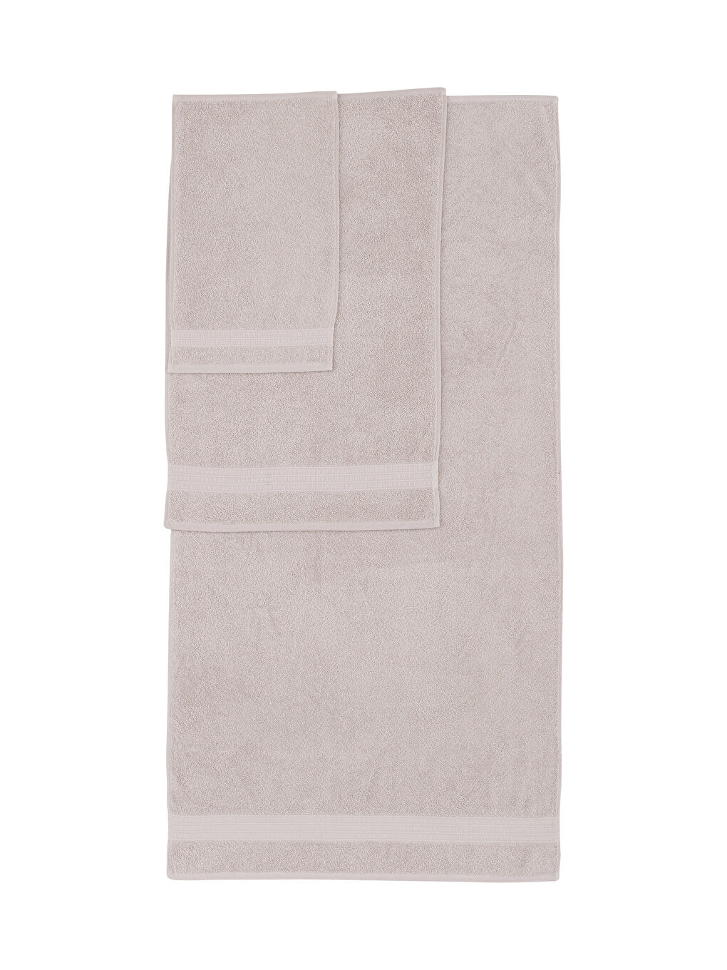 LCW HOME Plain Cotton Towel Set of 3 -W2EQ63Z8-DGA