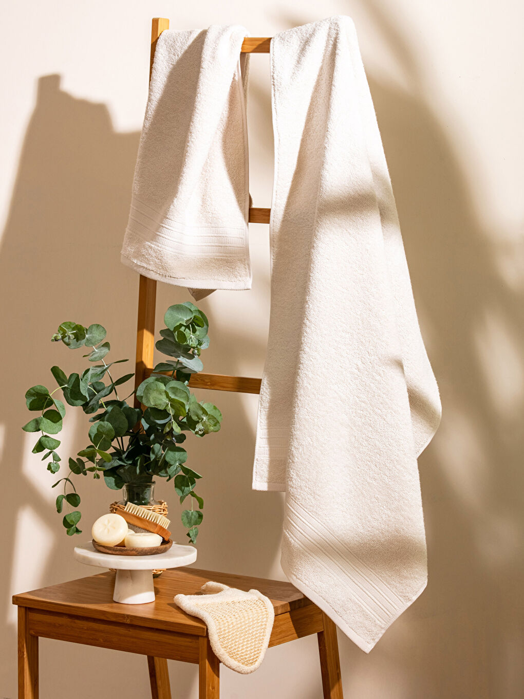 Plain Cotton Bath Towel Set of 2-1