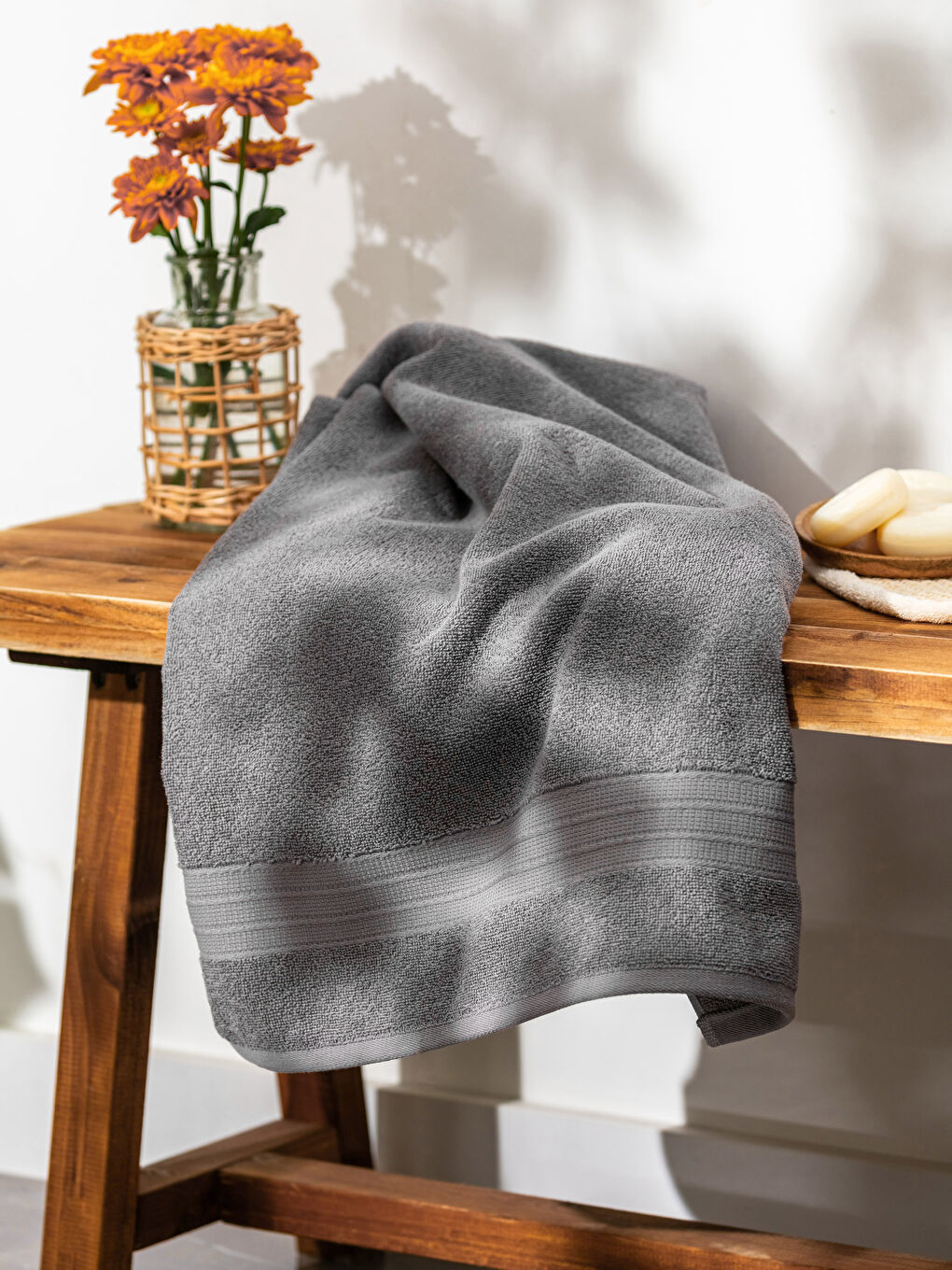 Plain Cotton Bath Towel 70x140 Cm