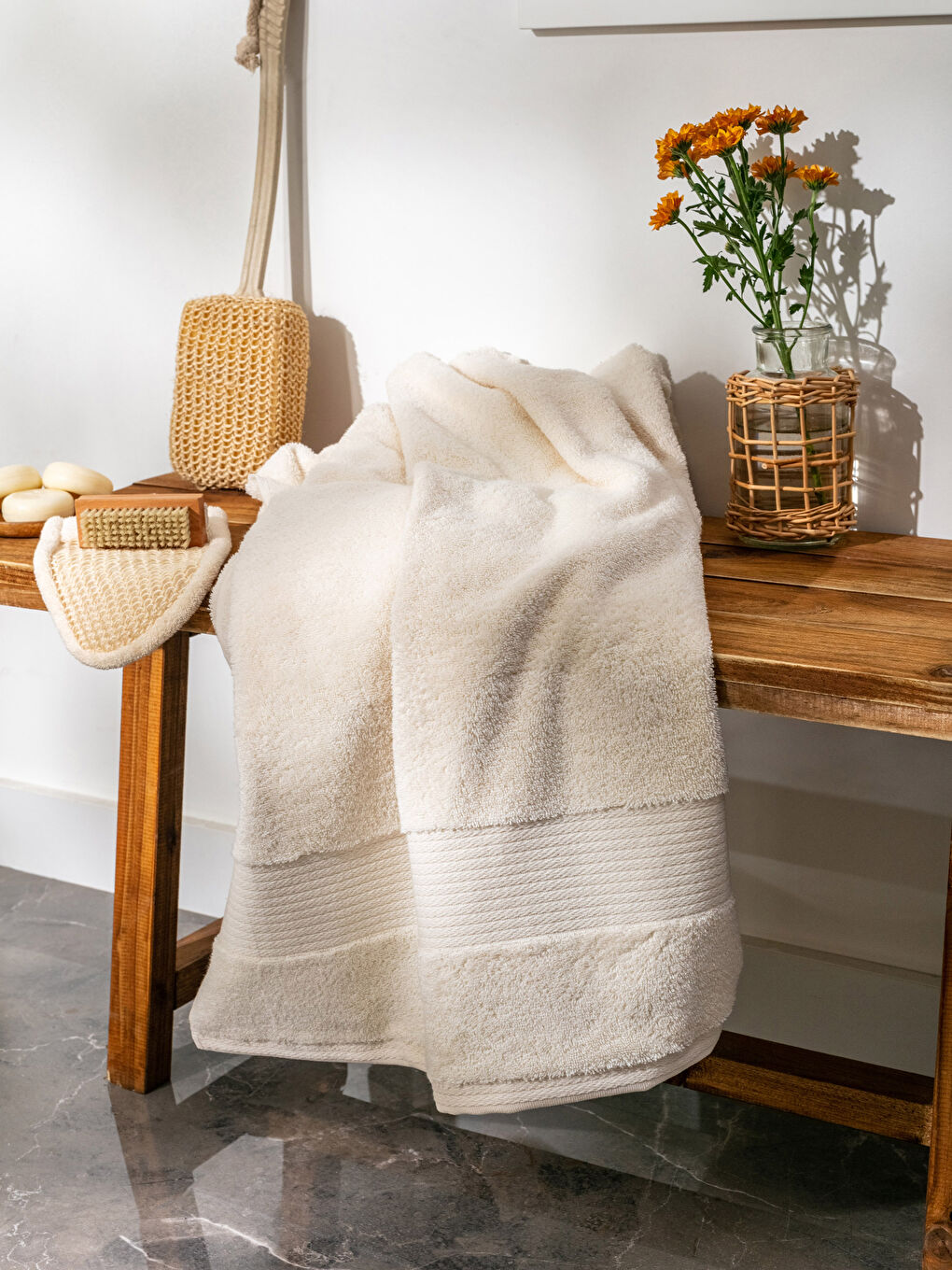 منشفة حمام سادة 70x140 سم