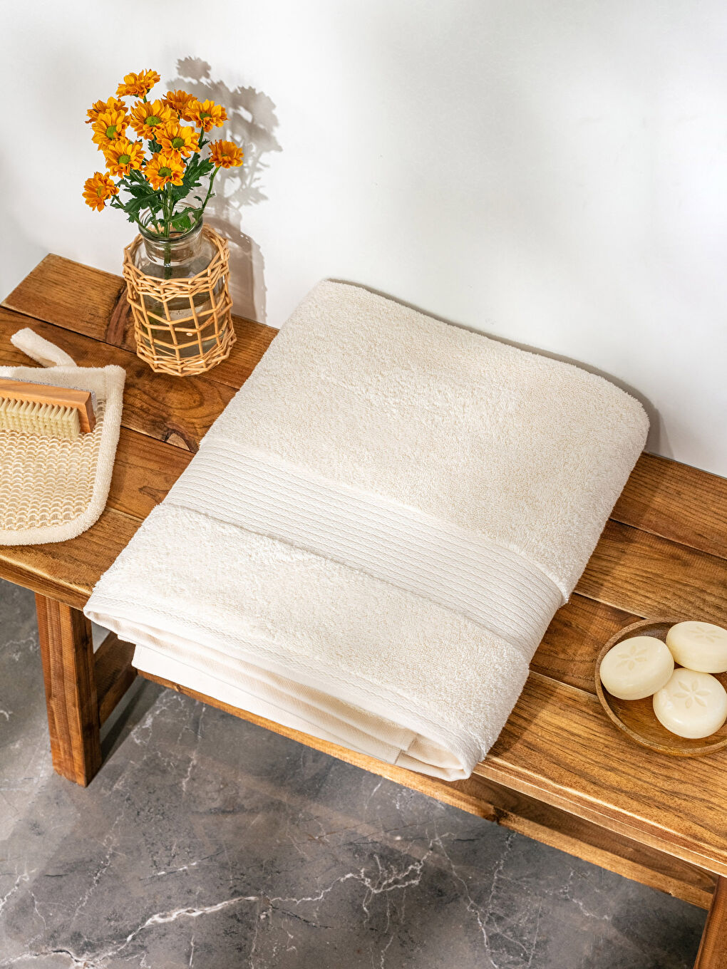 منشفة حمام سادة 70x140 سم-1