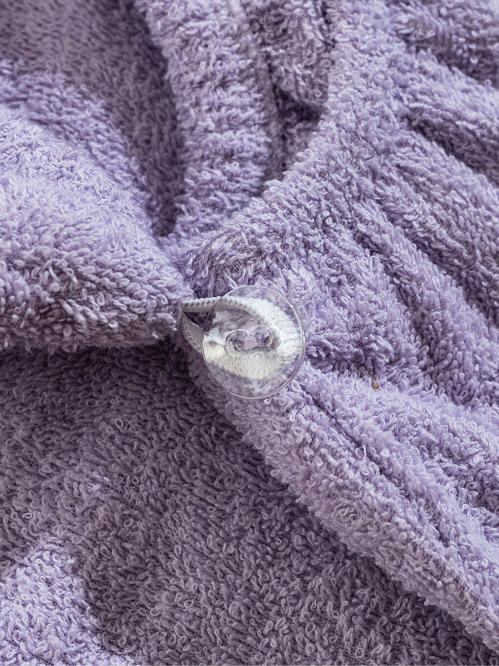 Lila Pamuklu Kadın Saç Havlusu-1