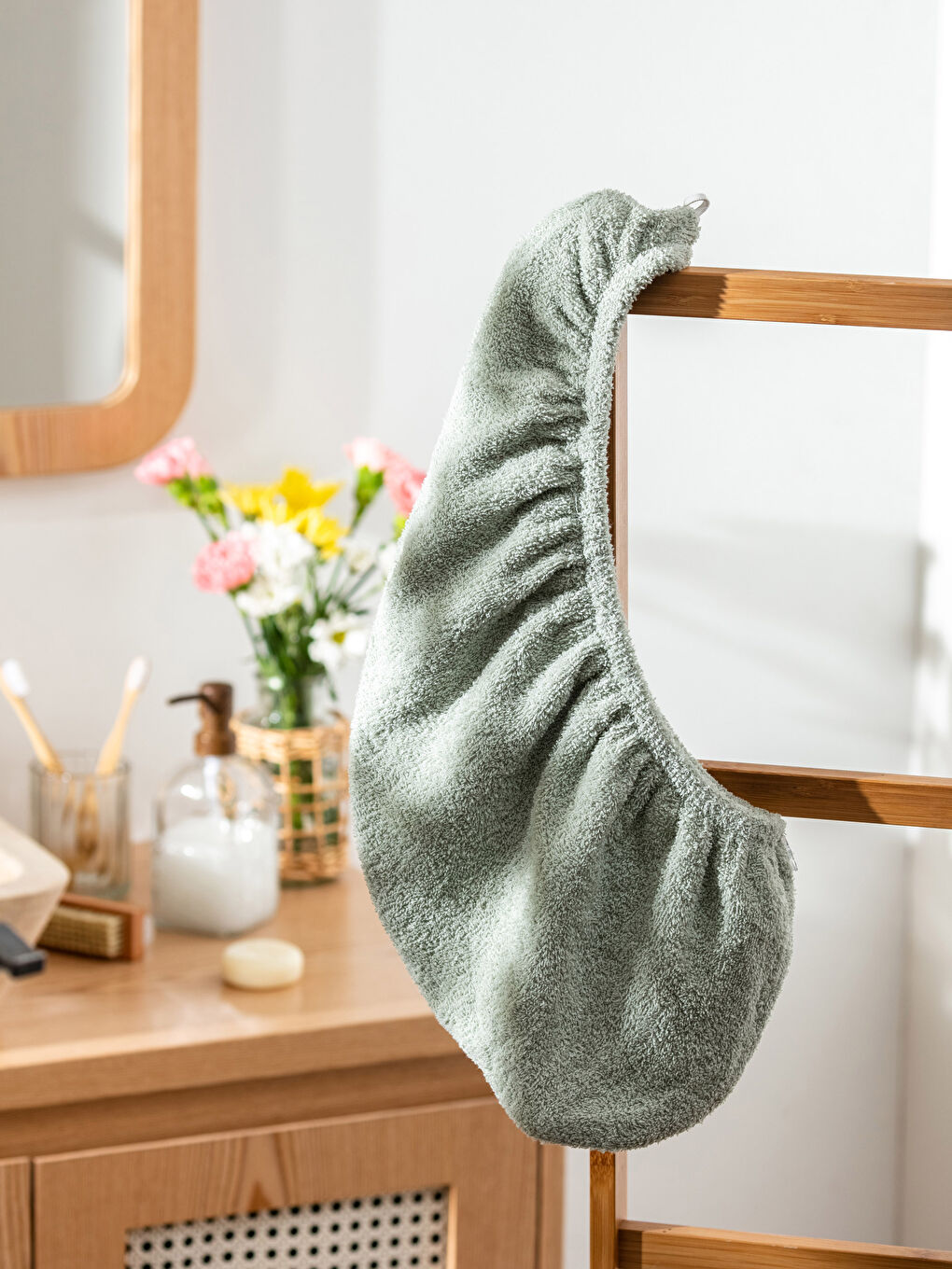 منشفة شعر قطن للسيدات