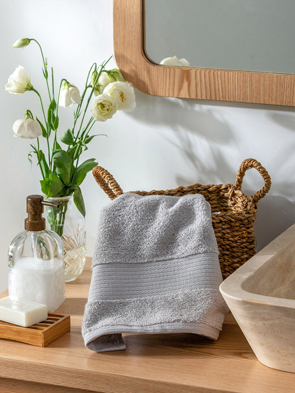 Serviette de toilette plate 50x80 cm