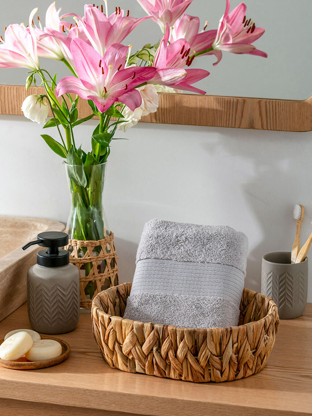 Serviette de toilette plate 50x80 cm-1