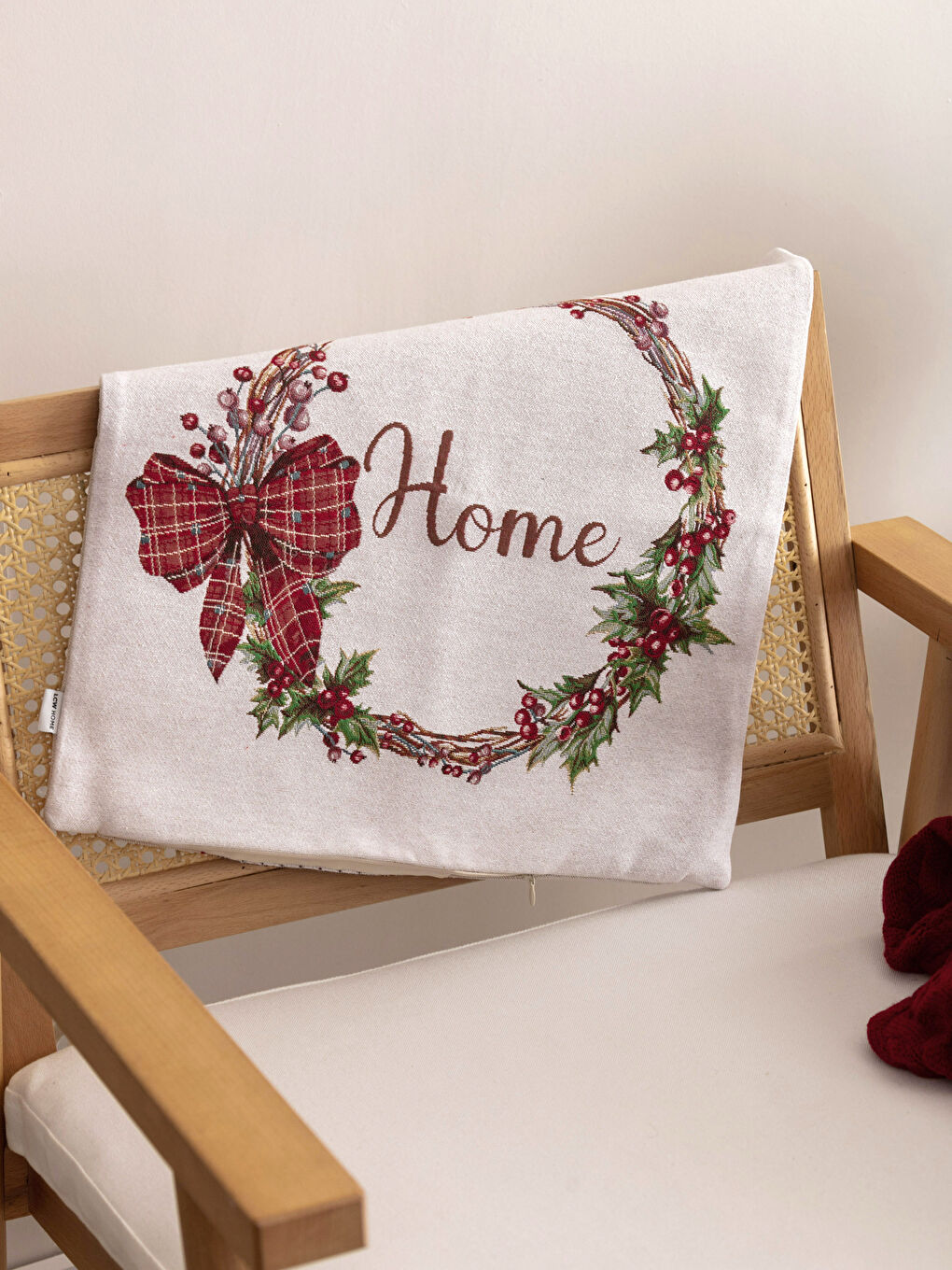 Karışık Jakarlı Kırlent Kılıfı 45x45 cm-2