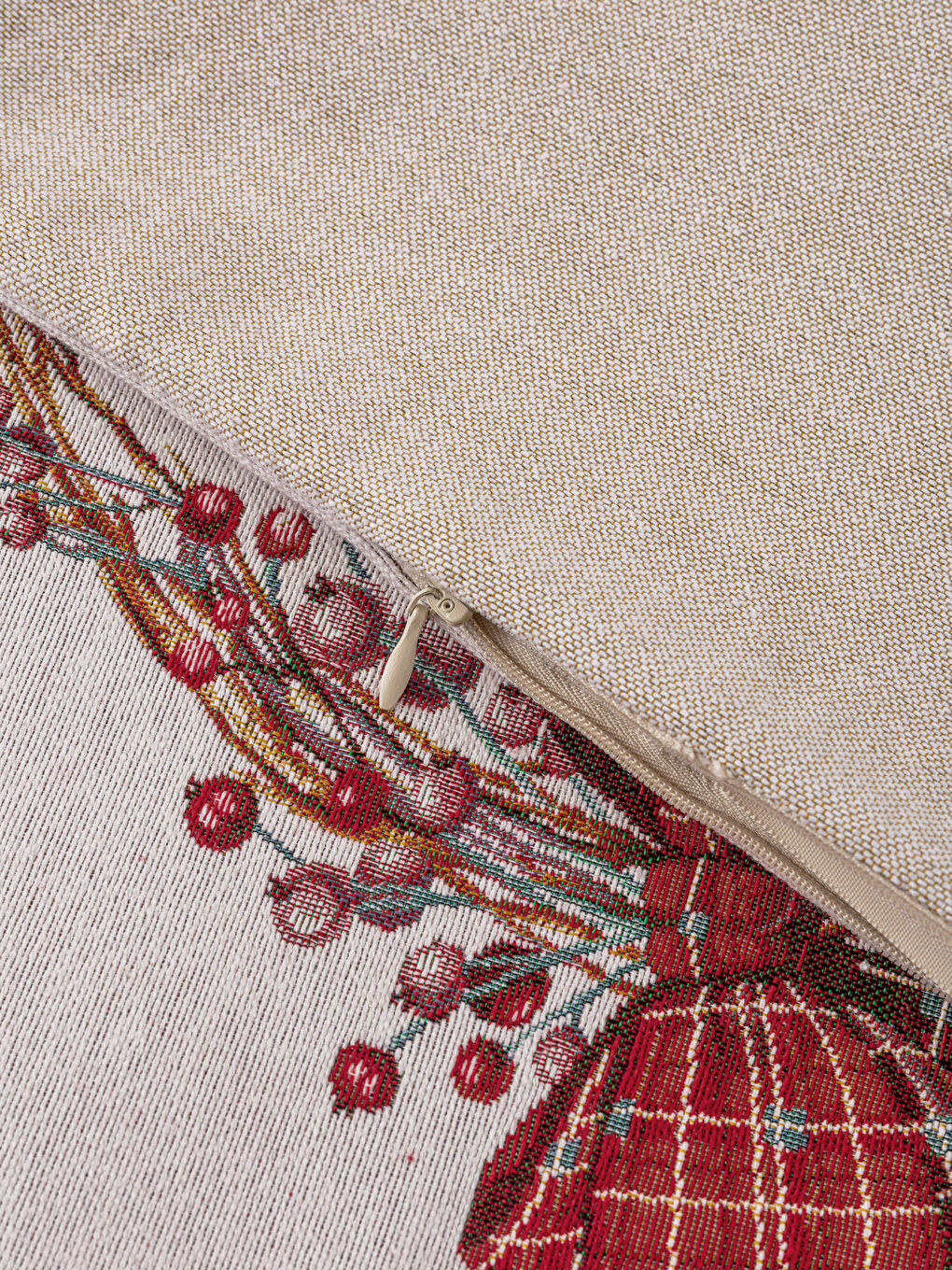 Karışık Jakarlı Kırlent Kılıfı 45x45 cm-4