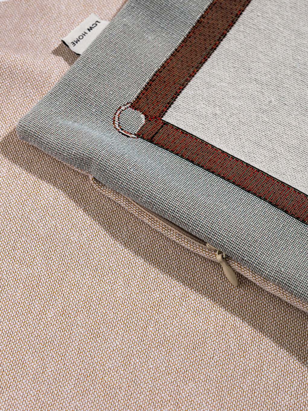 غطاء وسادة جاكار مطرز بحصان 45x45 سم-3