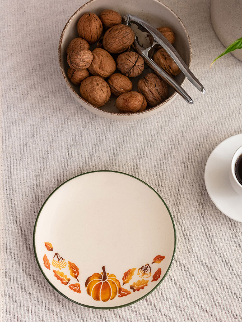 Karışık Baskılı Seramik Pasta Tabağı 16 cm