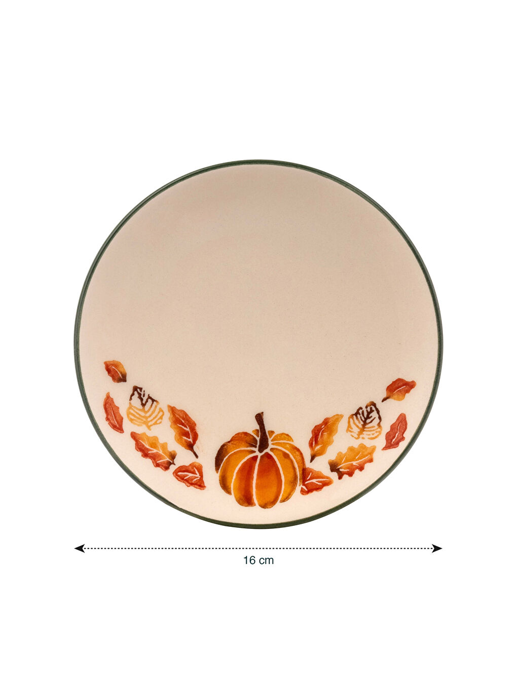 Karışık Baskılı Seramik Pasta Tabağı 16 cm-3