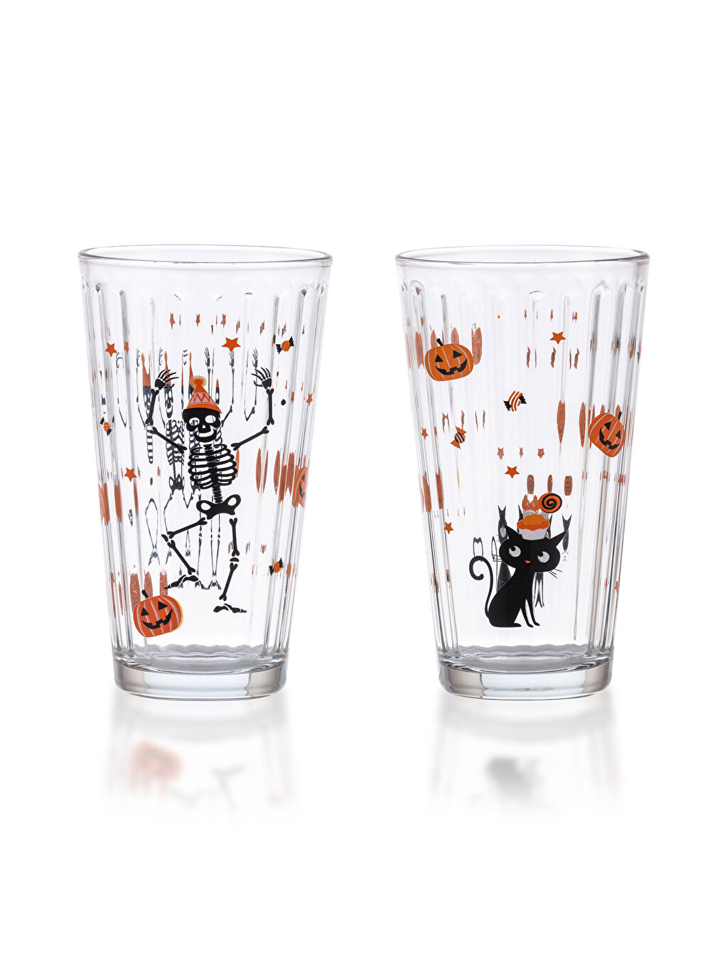 Printed Glass Cup of 2 365 Ml -W2FJ02Z8-F9C