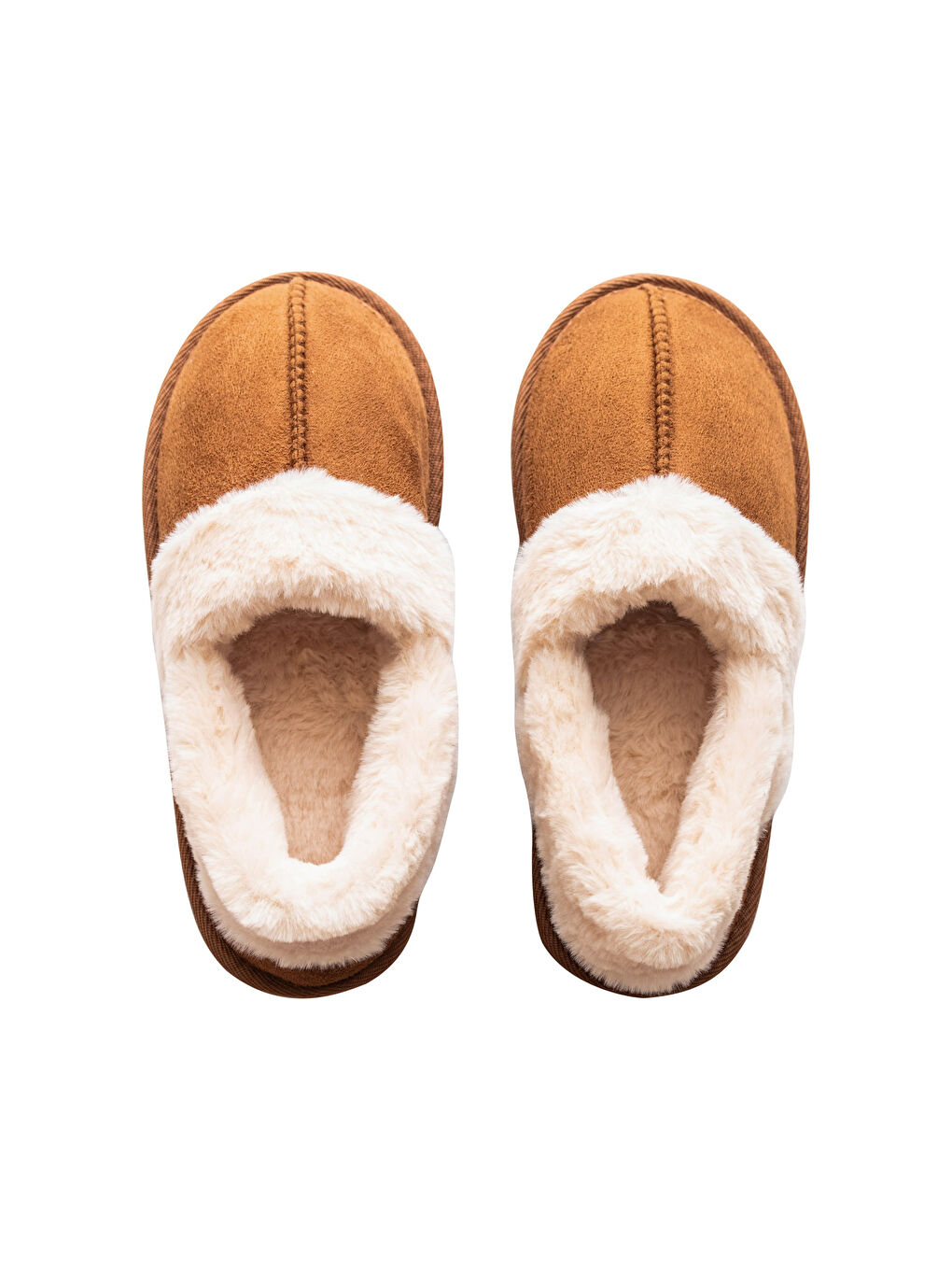 LCW HOME Front covered suede woman home slippers -W2FK07Z8-SPG
