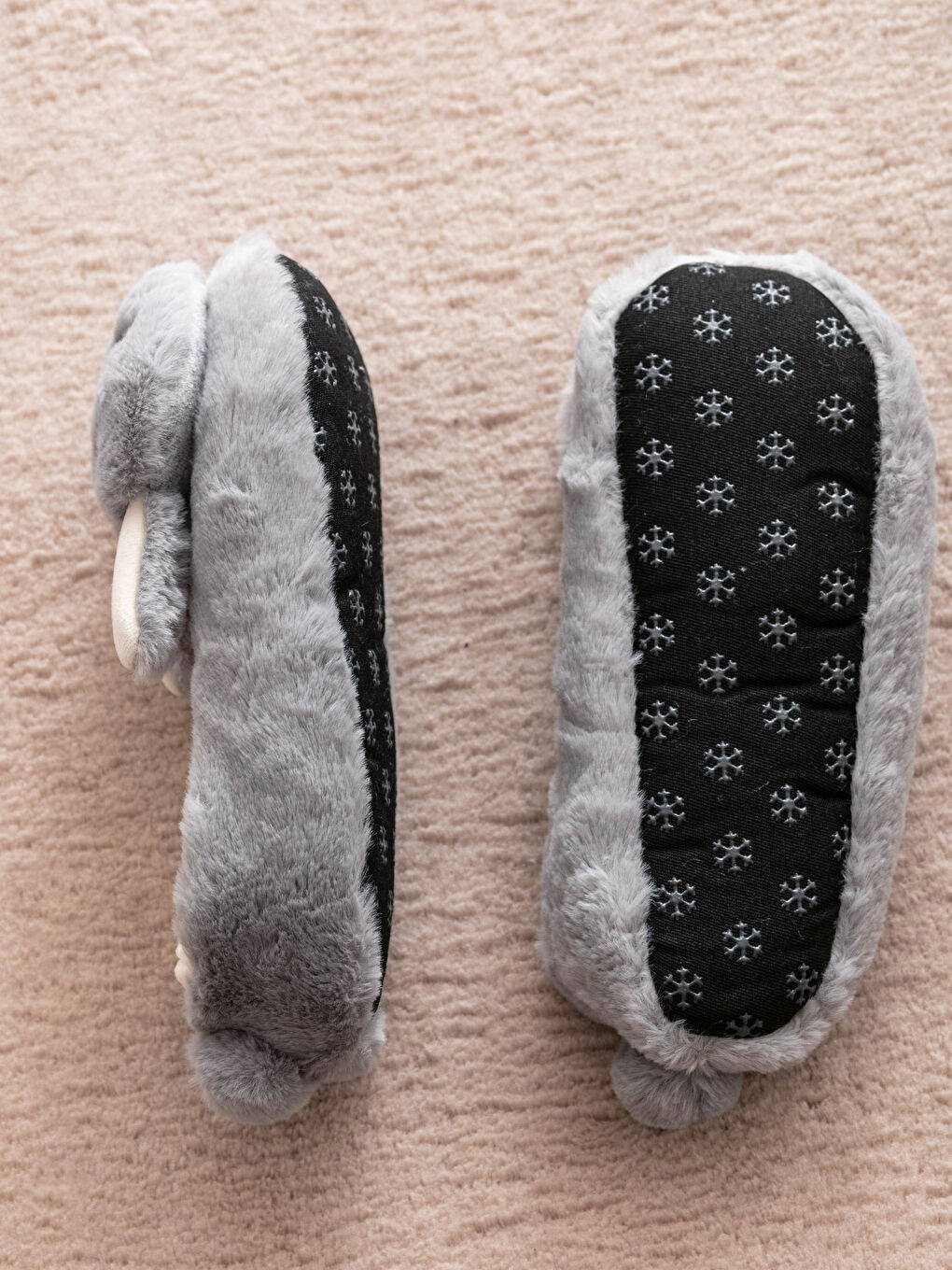 әйелдерге арналған қоян кестеленген үлпілдек үйге арналған тәпішкелер-3