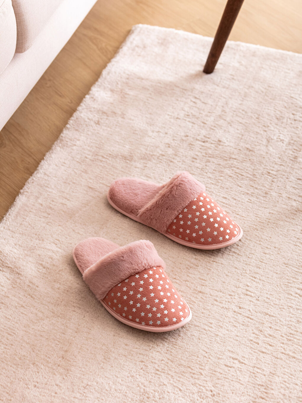 Papuci de Casă Imprimați din Pluș pentru Femei