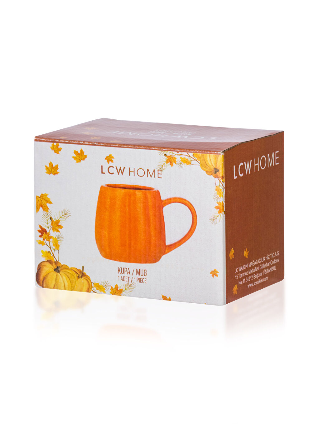 Pumpkin Shaped Ceramic Mug Cup -W2FR63Z8-RZN