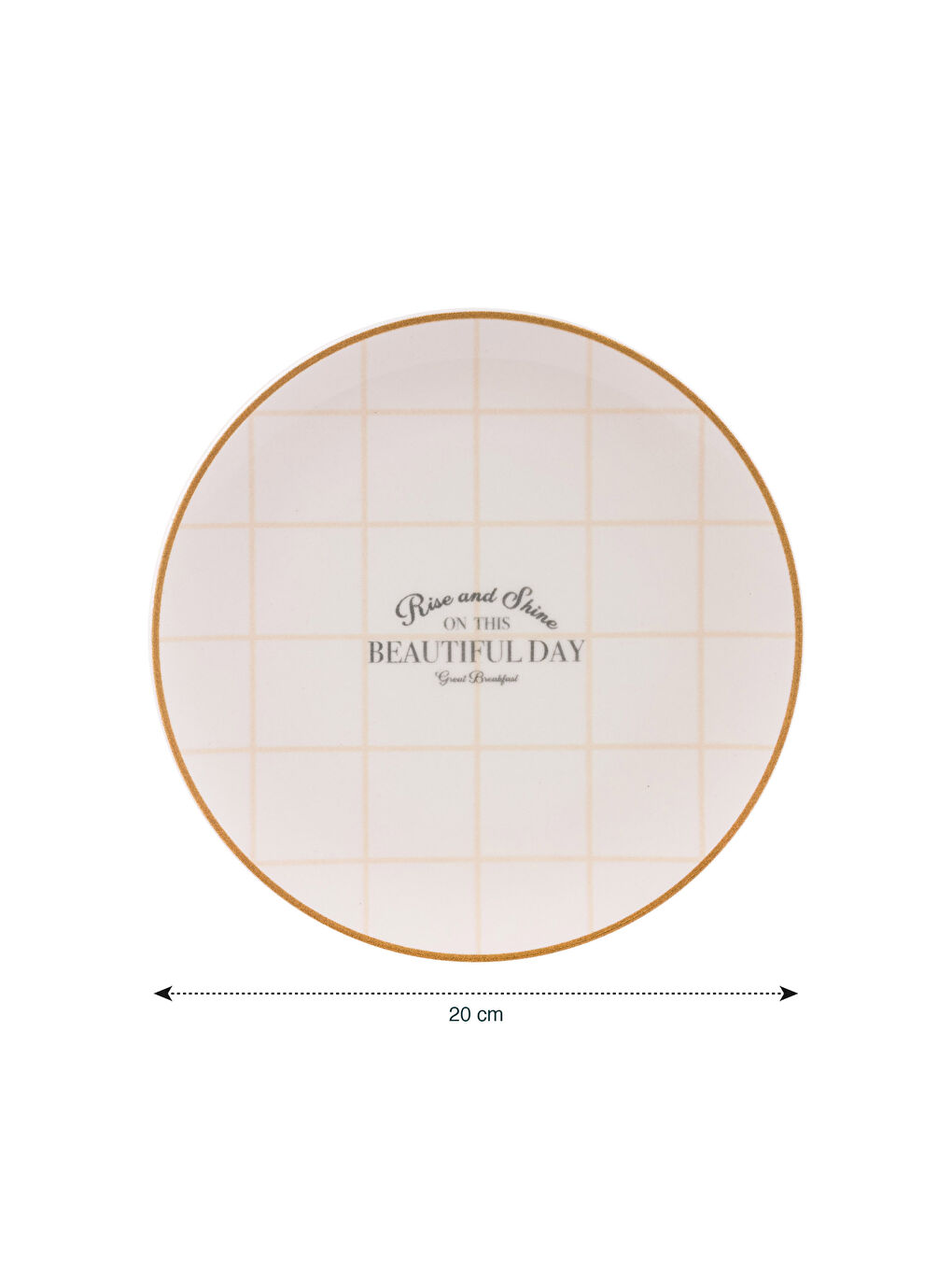 Karışık Baskılı Seramik Pasta Tabağı 20 cm-3