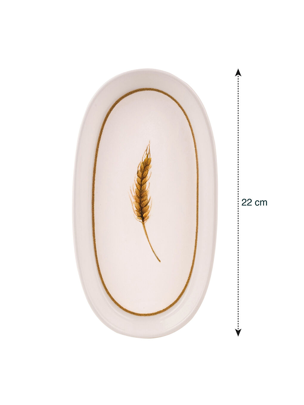 Karışık Baskılı Seramik Salata Sunum Tabağı 22 cm-3