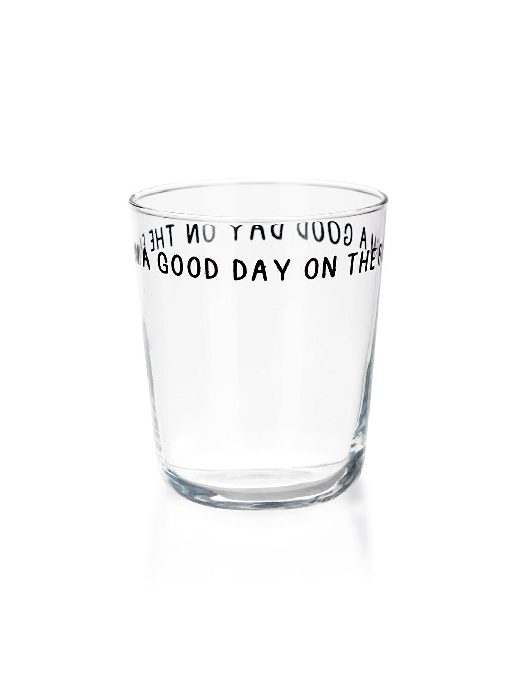 Siyah Baskılı Cam Bardak 3'lü 315 ml-4